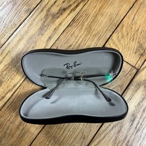 Ray-Ban LightRay RB 8725 1131 Brown Rimless Eyeglasses Frames Italy 52-17-140